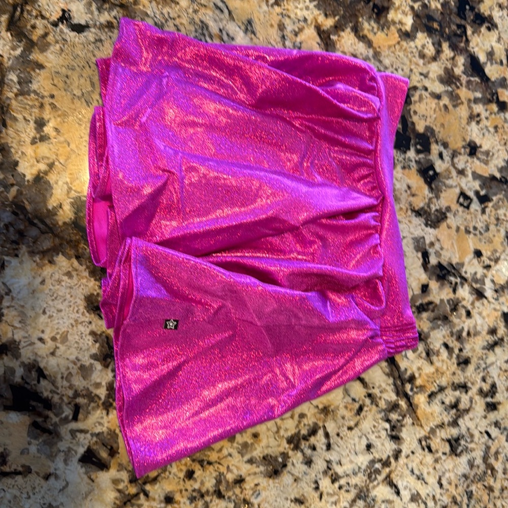 Pixie Lane- pink metallic skirt - 9/10